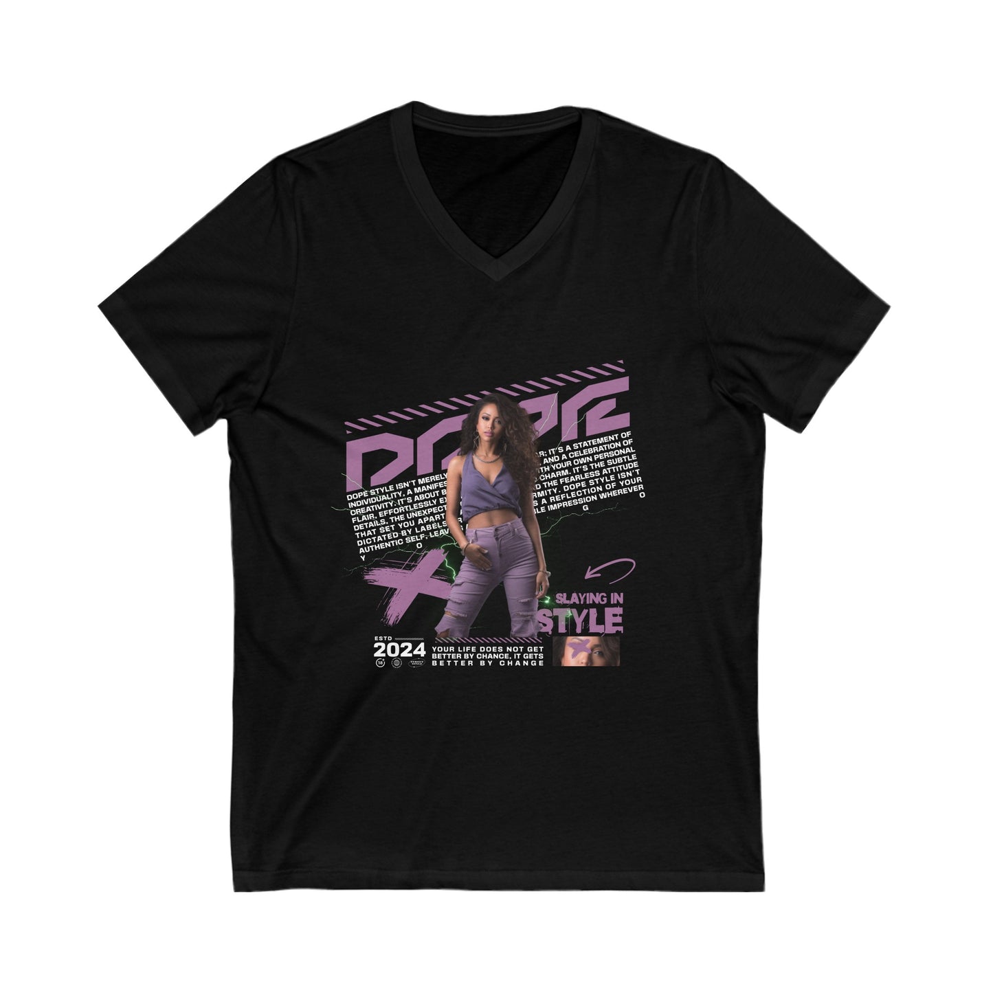 Dope Women V-Neck Tee
