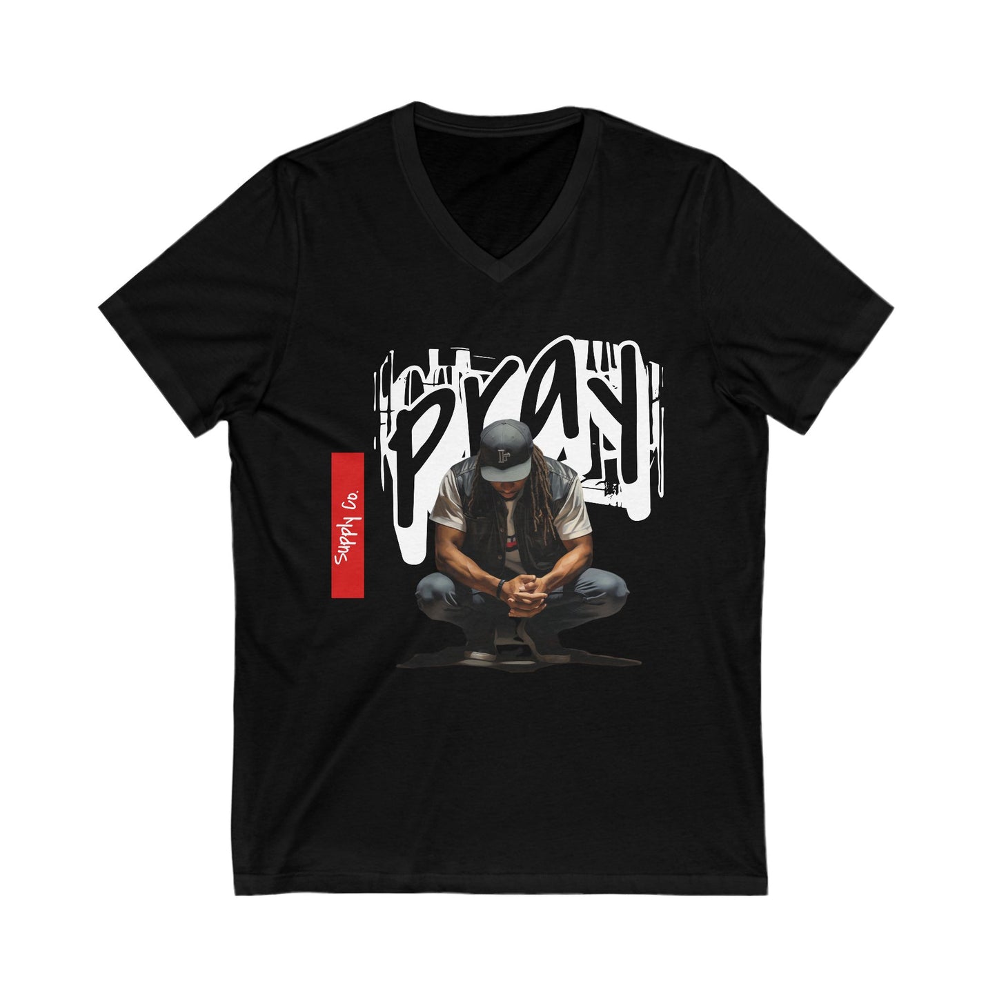 Pray V-Neck Tee