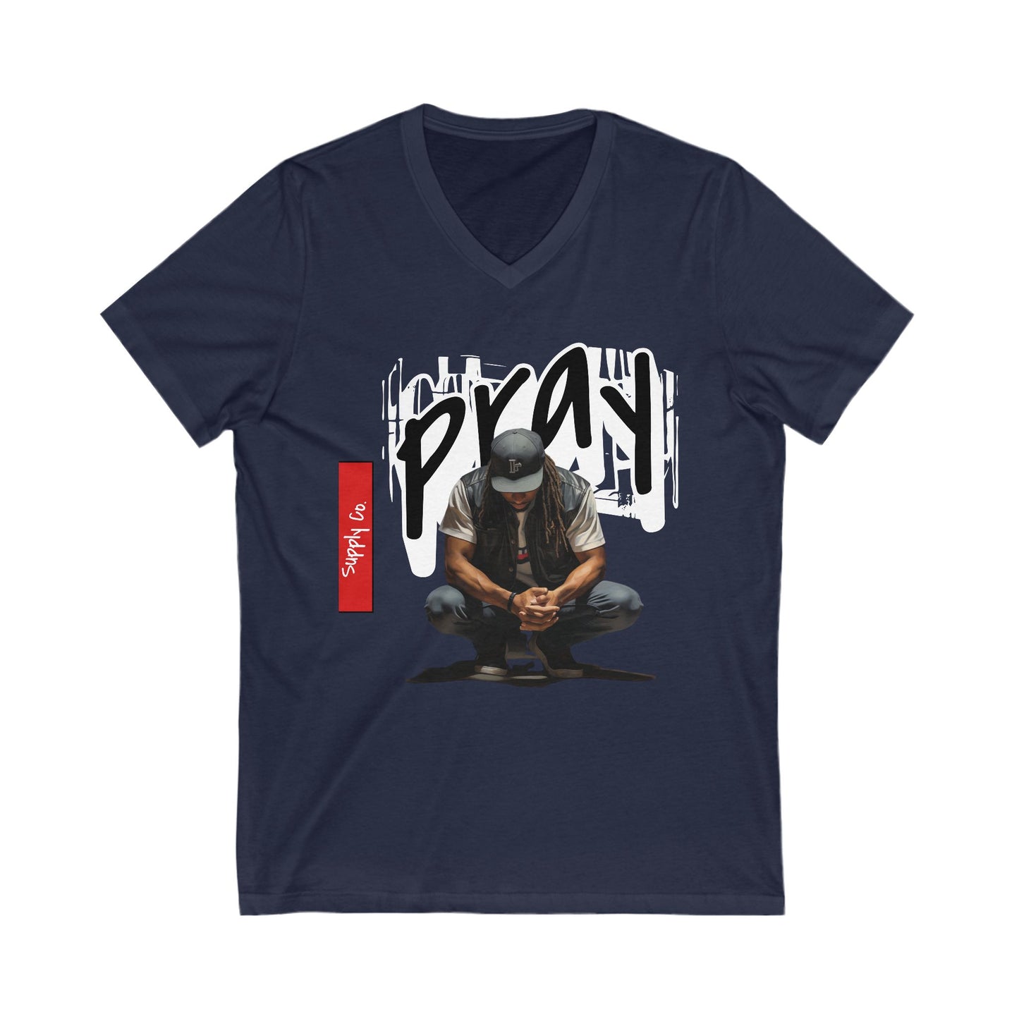 Pray V-Neck Tee