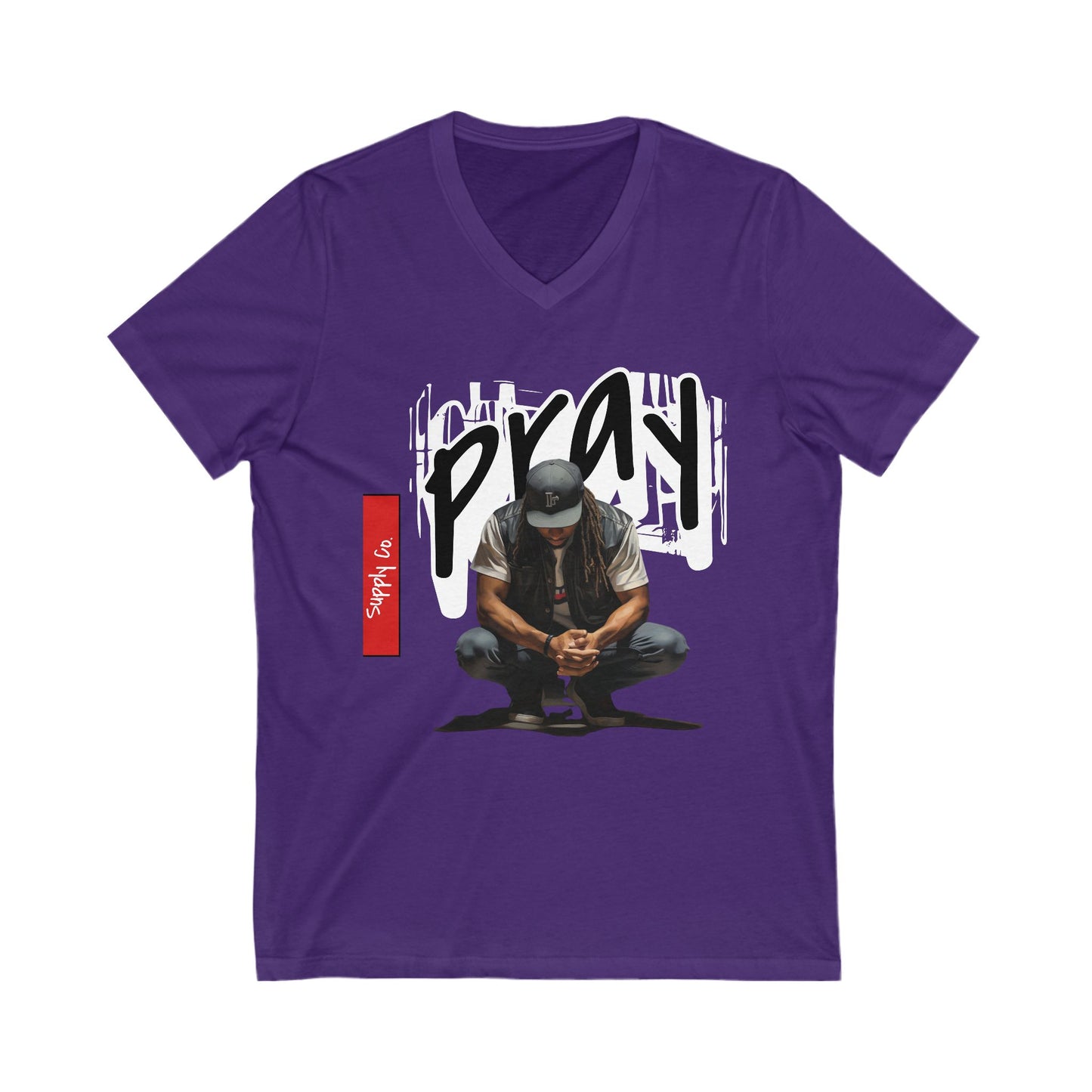 Pray V-Neck Tee