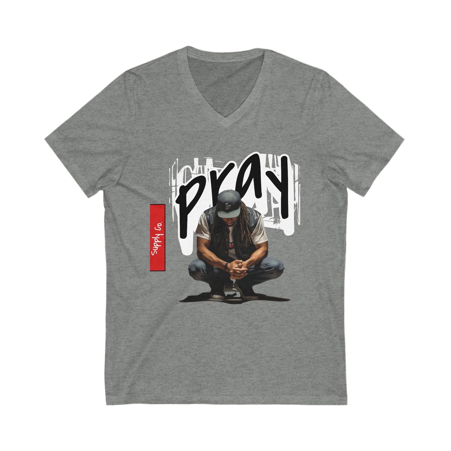 Pray V-Neck Tee