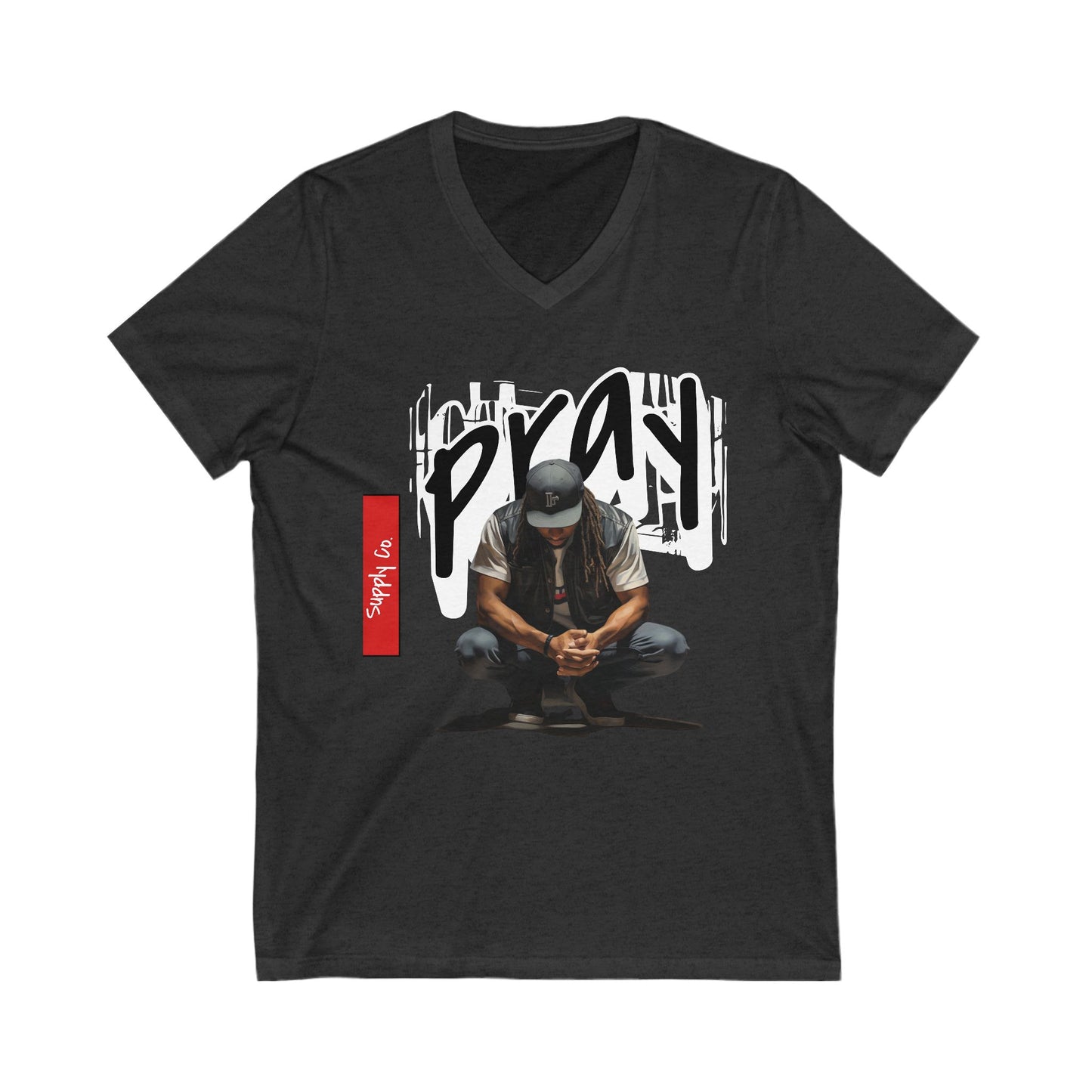 Pray V-Neck Tee