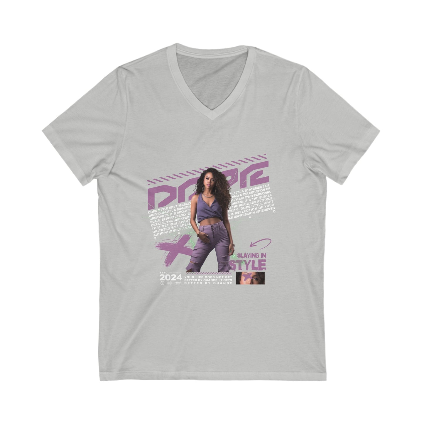 Dope Women V-Neck Tee