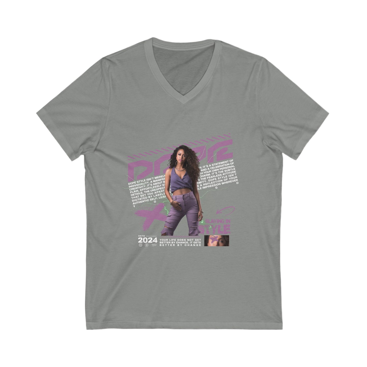 Dope Women V-Neck Tee