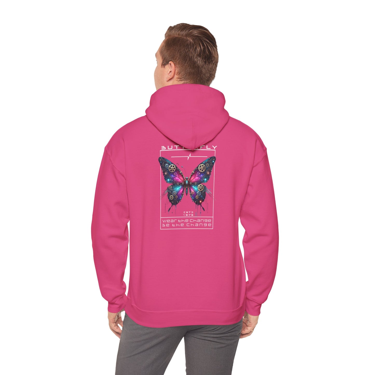 Futuristic Butterfly Hooded Sweatshirt