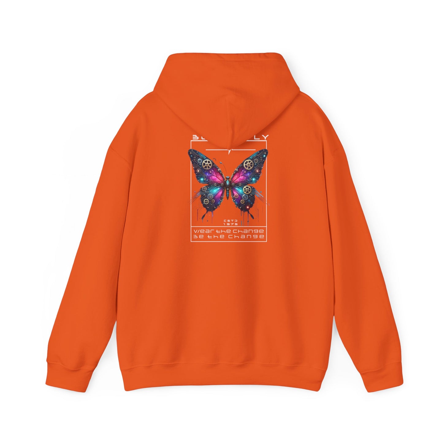 Futuristic Butterfly Hooded Sweatshirt