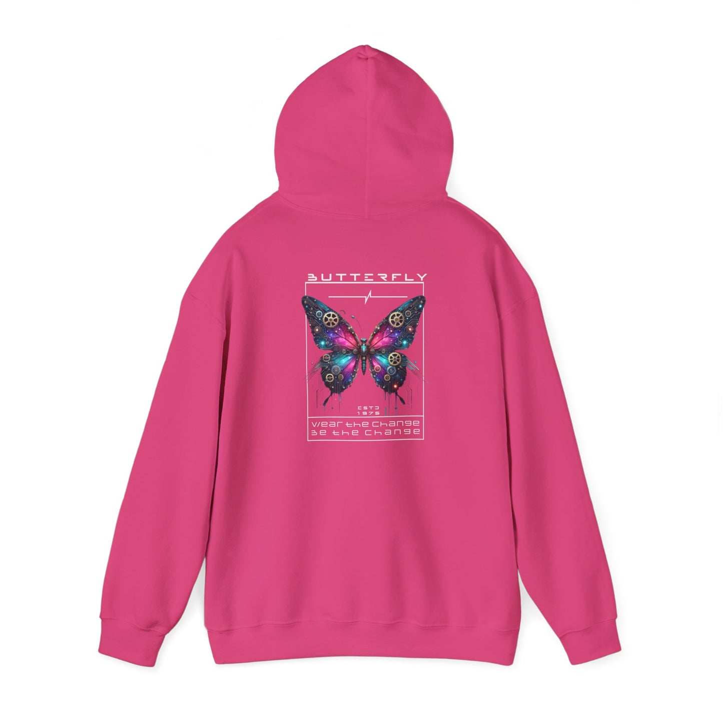 Futuristic Butterfly Hooded Sweatshirt