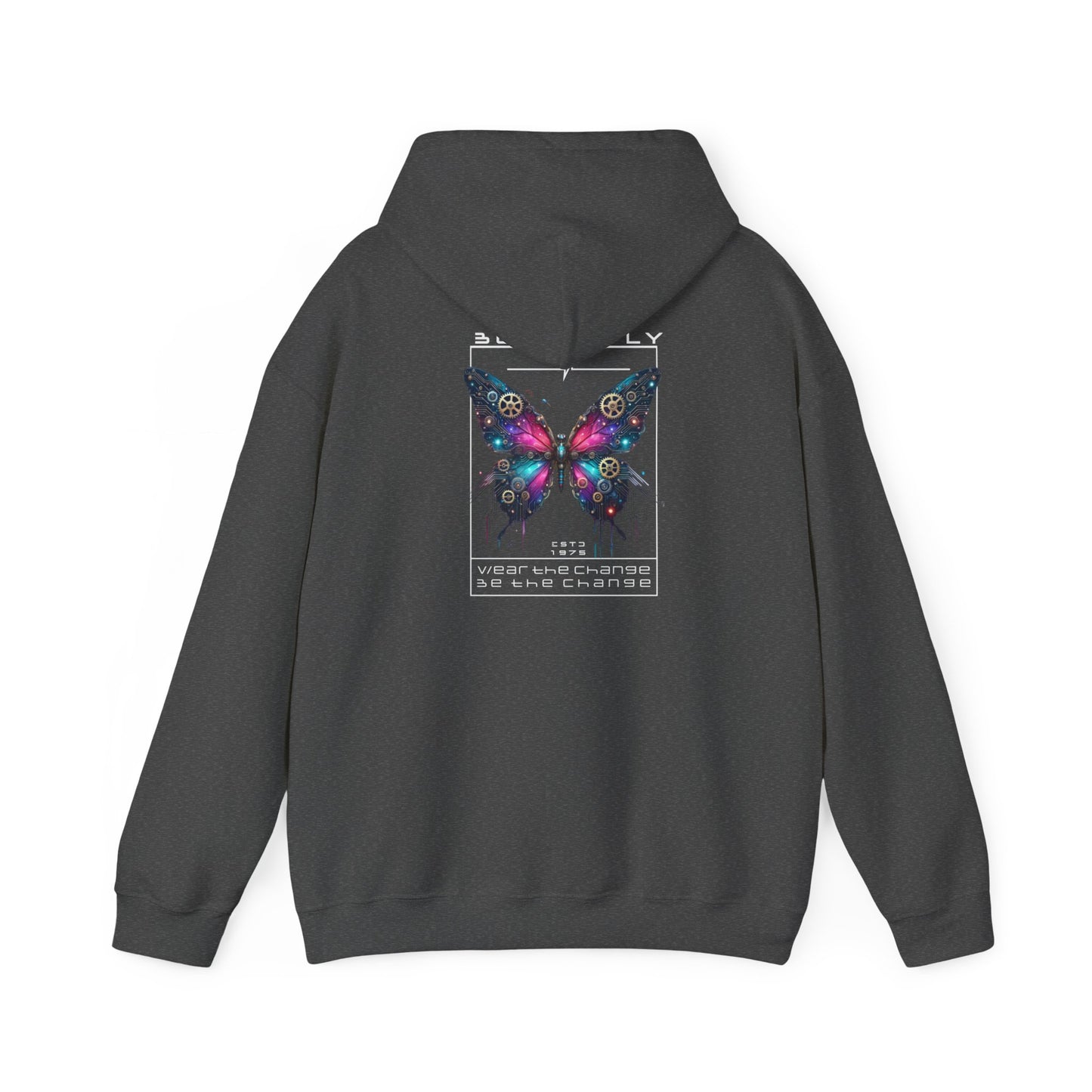 Futuristic Butterfly Hooded Sweatshirt