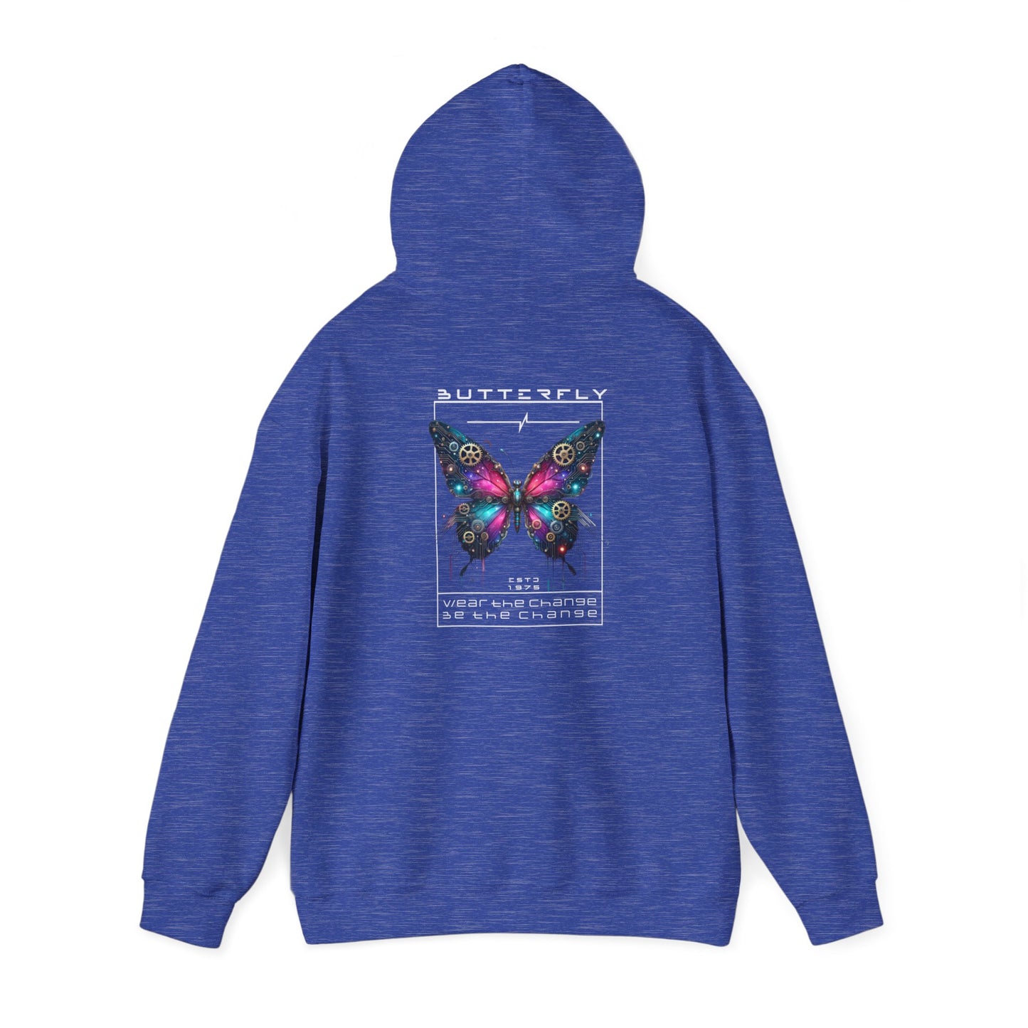 Futuristic Butterfly Hooded Sweatshirt